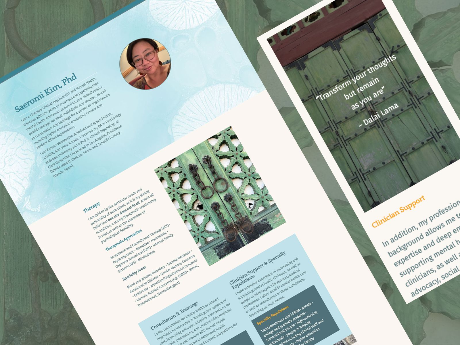 Designed and Built Custom Template in WordPress